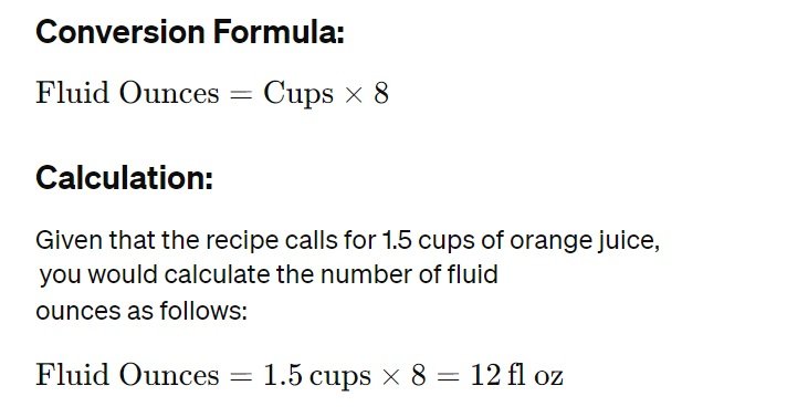 cups to floz converter